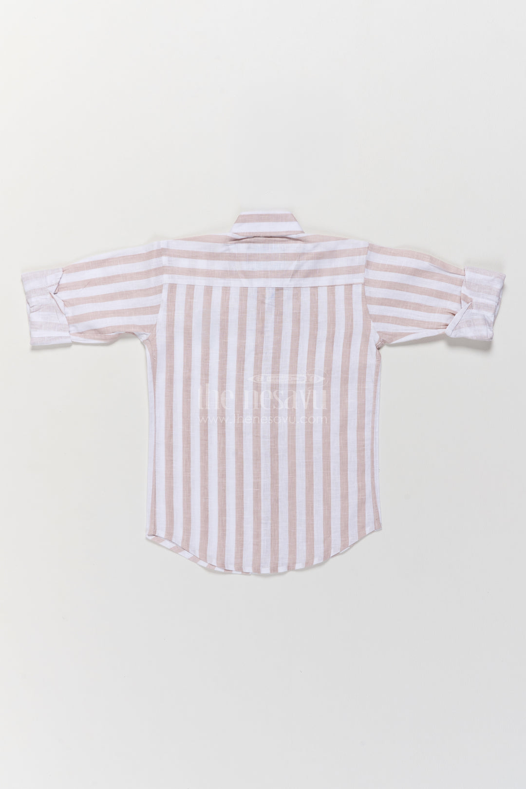Boys Casual Shirt in Brown for Milestone Days