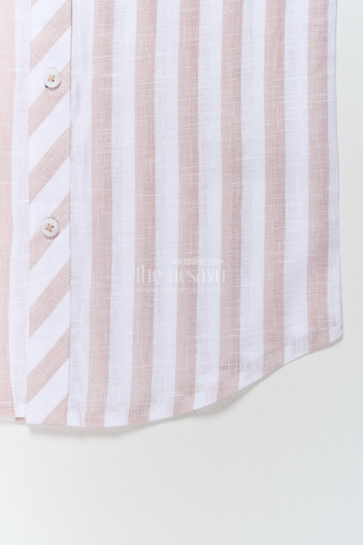 Boys Casual Shirt in Brown for Milestone Days
