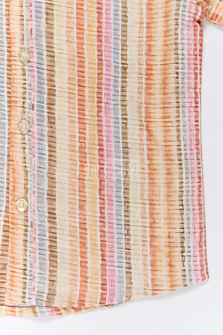 Boys Multicolour Checks Cotton Shirt