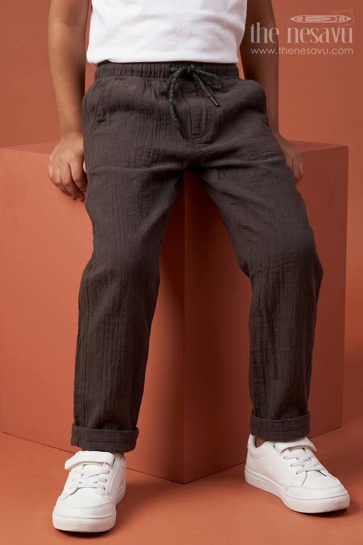 Boys Cotton Pants for School and Casual Everyday Wear