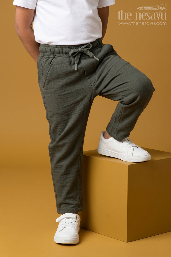 Boys Lightweight Muslin Cotton Pants for Playtime and Daily Wear