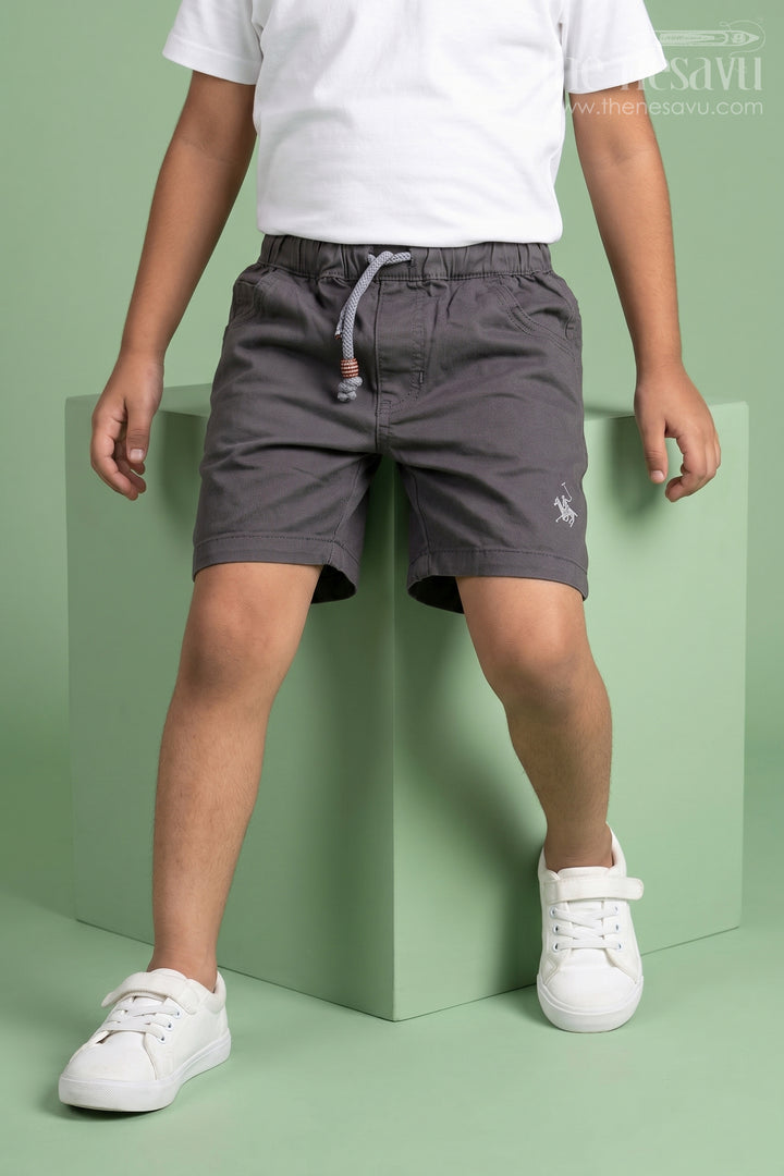 Classic Charcoal Grey Kids Shorts