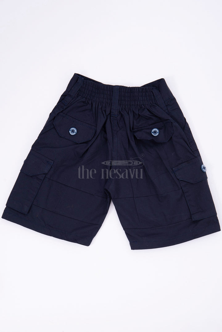 Blue Boys Cargo Shorts for Matching Outfits