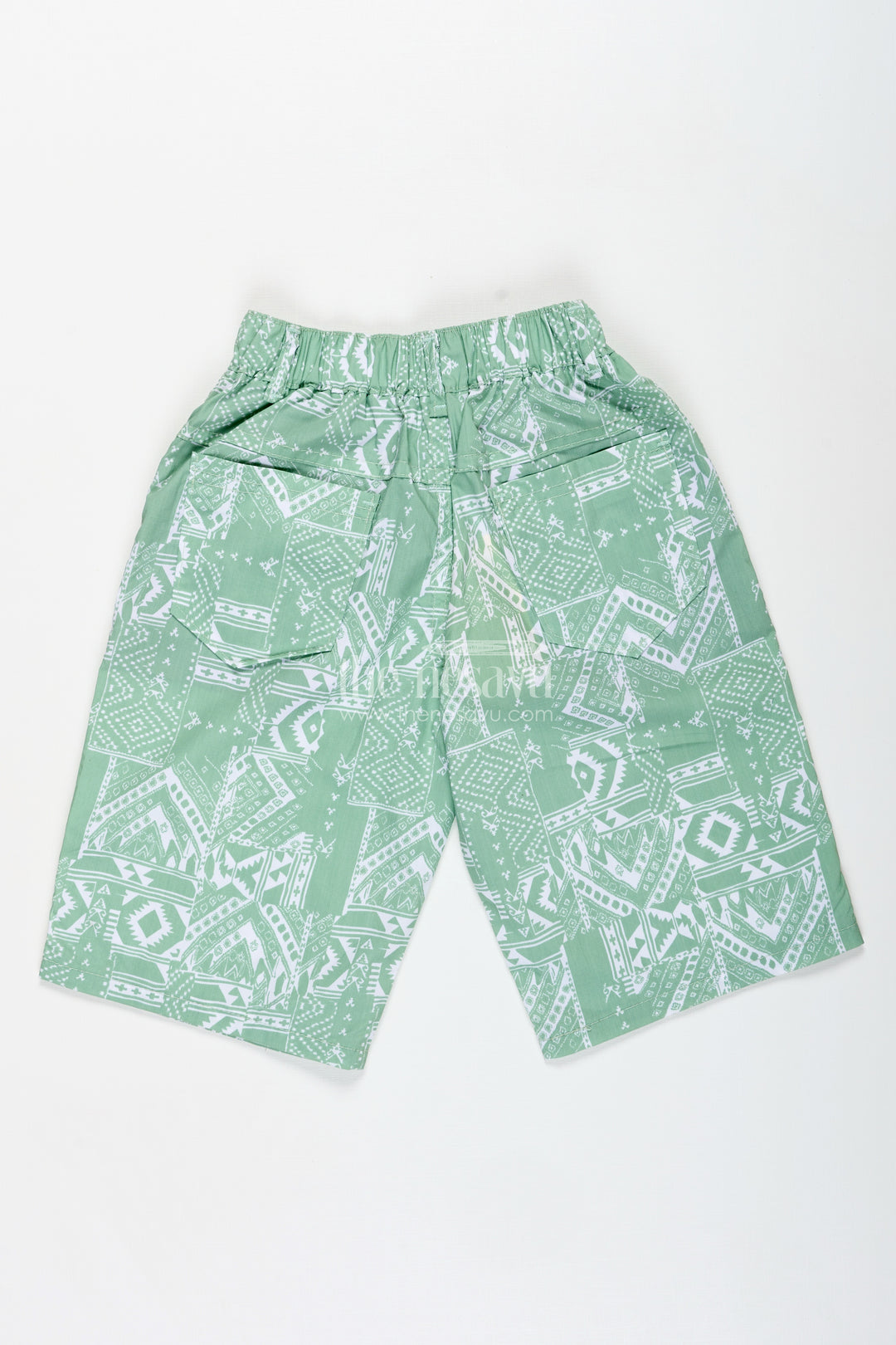 Boys Cotton print short dress Style Shorts with Paisley Digital Pattern and Comfortable Fit