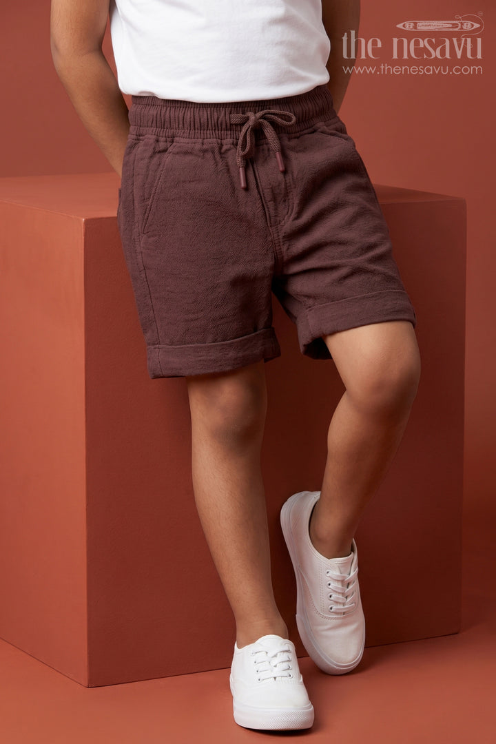 Boys Lightweight Muslin Cotton Shorts for Everyday Play and Comfort