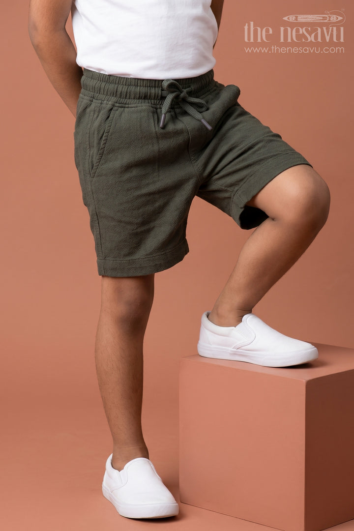 Boys Muslin Cotton Shorts for Playground Fun and Daily Wear