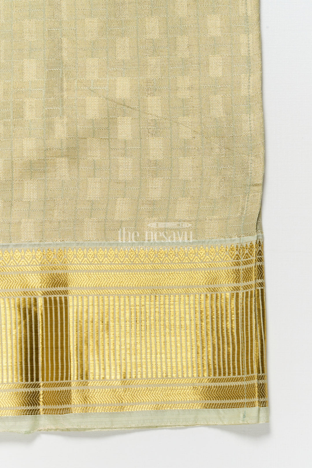 Boys Traditional Vesti with Broad Zari Border for Festive Wear