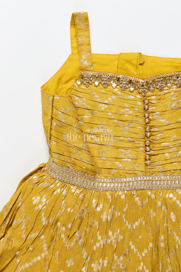 Girls Silk Gown with Jacket for Weddings and Traditional Functions