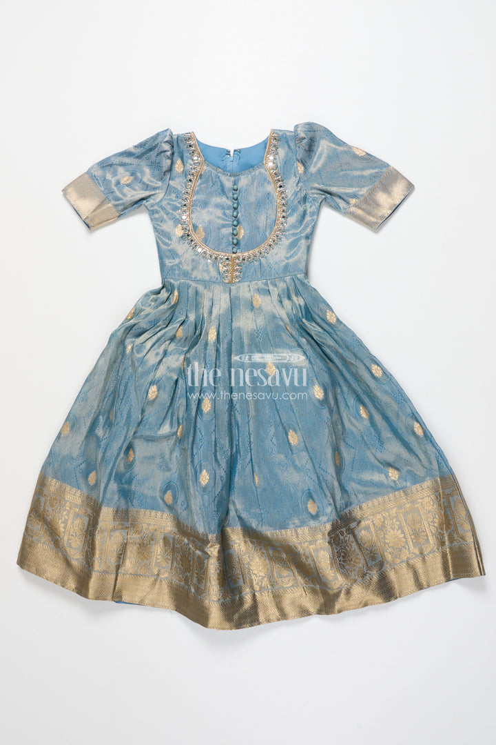 Girls silk gown for weddings and traditional family functions