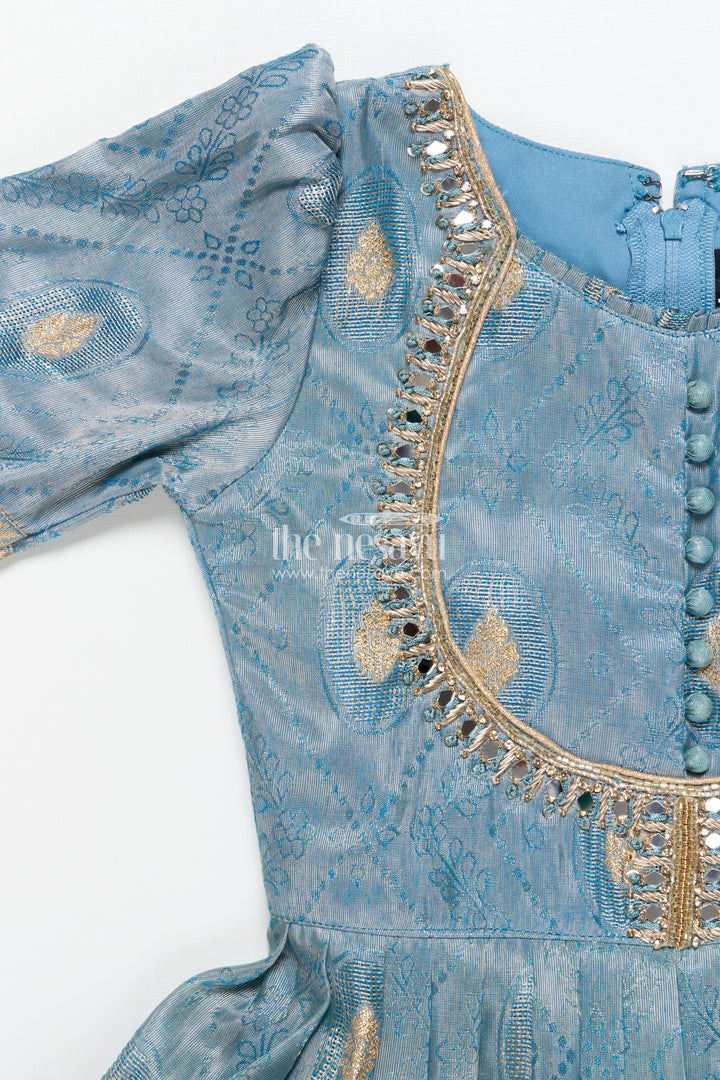 Girls silk gown for weddings and traditional family functions