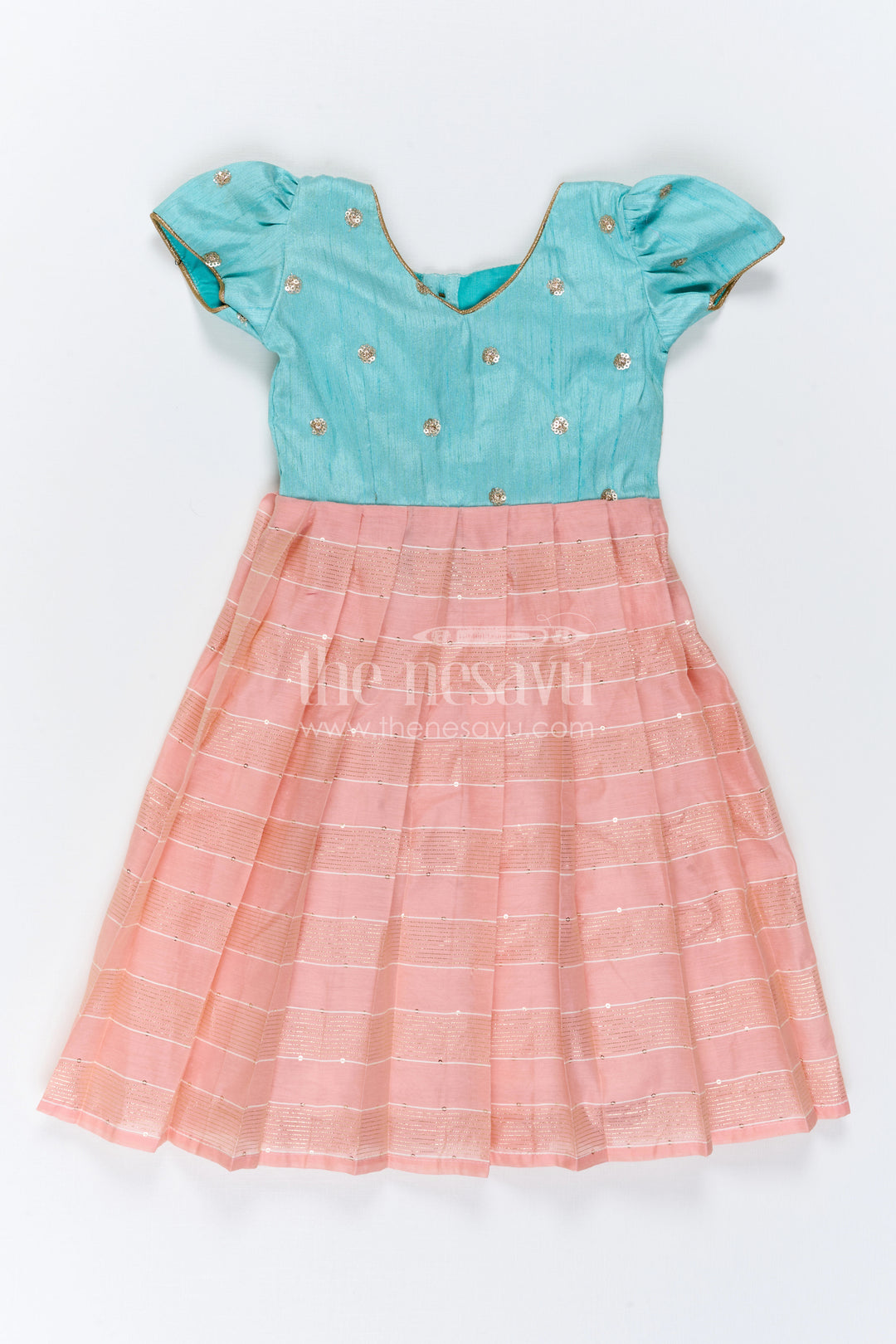 Girls Silk Gown for Receptions and Festive Celebrations