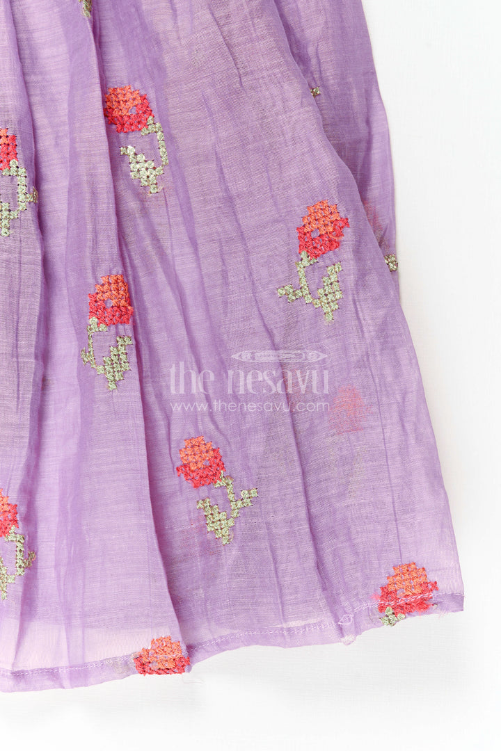 Girls Pleated Party Gown for Birthdays and Festive Occasions