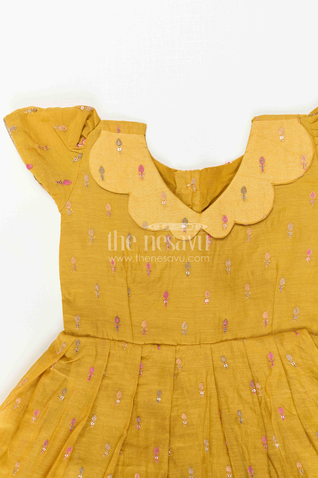 Girls Festive Cotton Dress for Traditional Outings and Celebrations