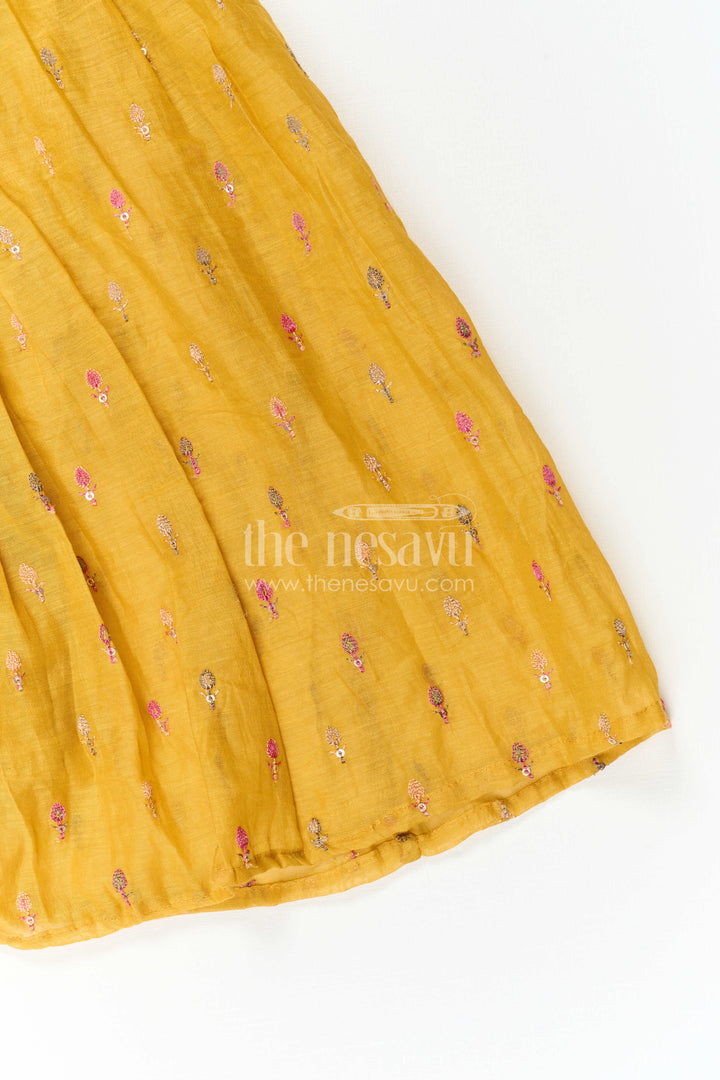 Girls Festive Cotton Dress for Traditional Outings and Celebrations