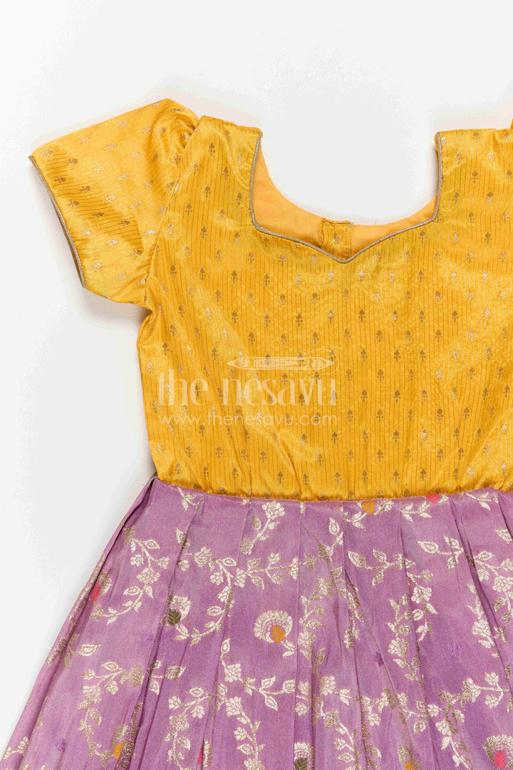Girls Silk Gown for Festive Stage Performances
