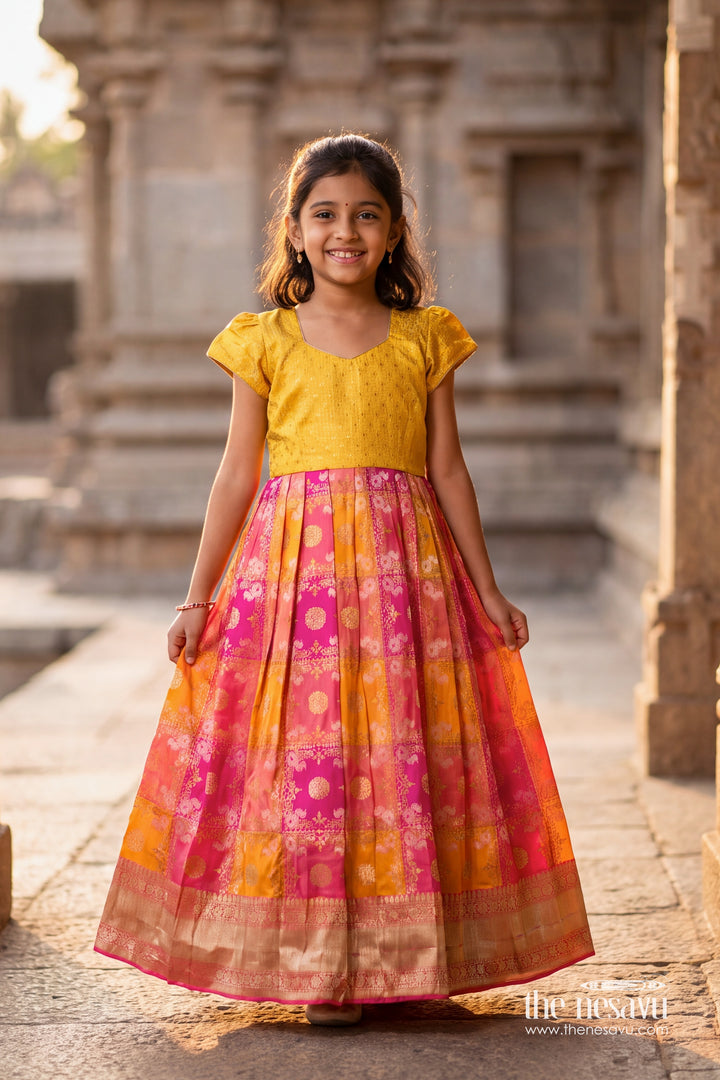 Girls Silk Gown for Wedding Guest Twirls
