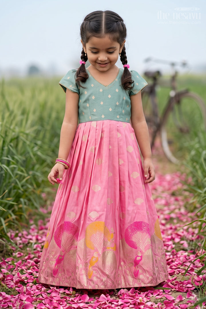 Girls Silk Gown for Birthdays and Grand Celebration Moments