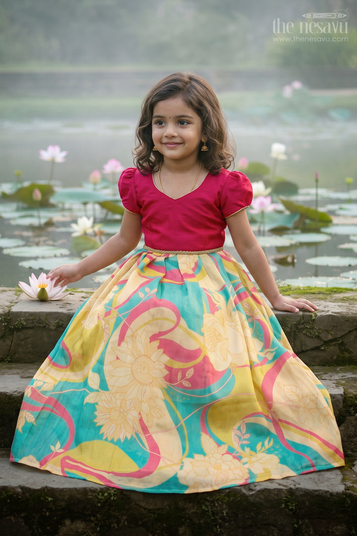 Girls Party Gown for Wedding Receptions and Festive Photos