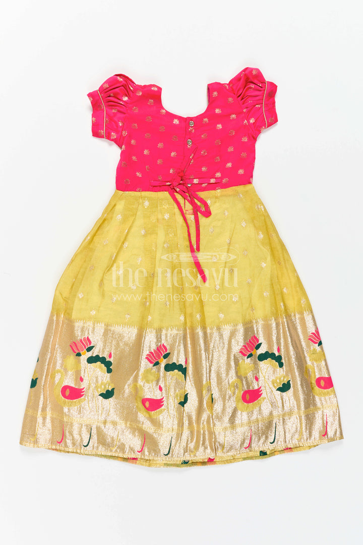 Girls Silk Gown for Birthday Parties and Magical Celebration Moments