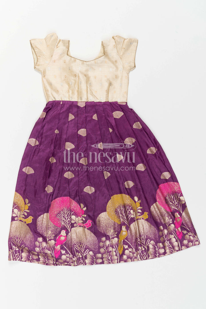 Girls Silk Gown for Wedding Receptions and Cultural Celebrations