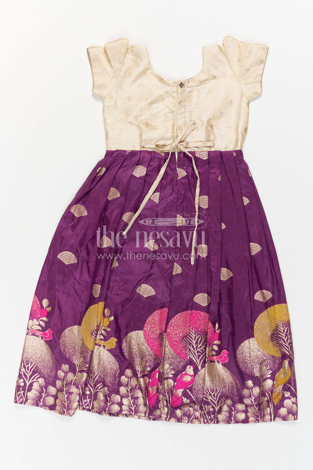 Girls Silk Gown for Wedding Receptions and Cultural Celebrations