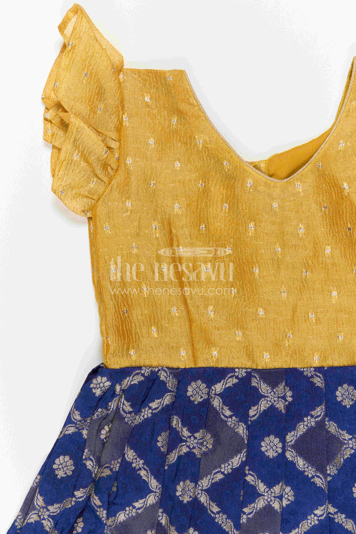 Kids Ethnic Silk Gown for Wedding Events and Celebrations