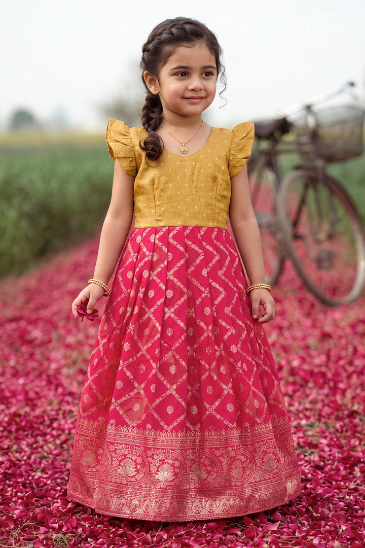 Girls Traditional Gown for Festive Parties and Cultural Days