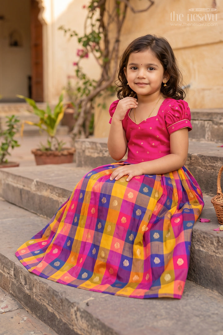 Kids Silk Gown for Wedding Guest Looks and Festive Parties