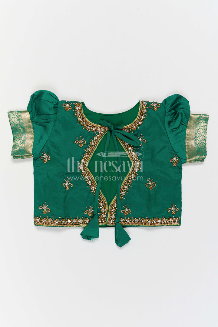 Girls Silk Gown for Festive Functions and Family Photoshoots