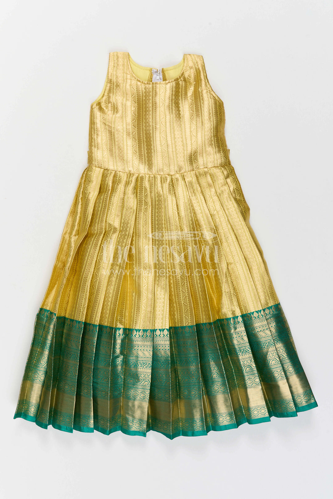 Girls Silk Gown for Festive Functions and Family Photoshoots
