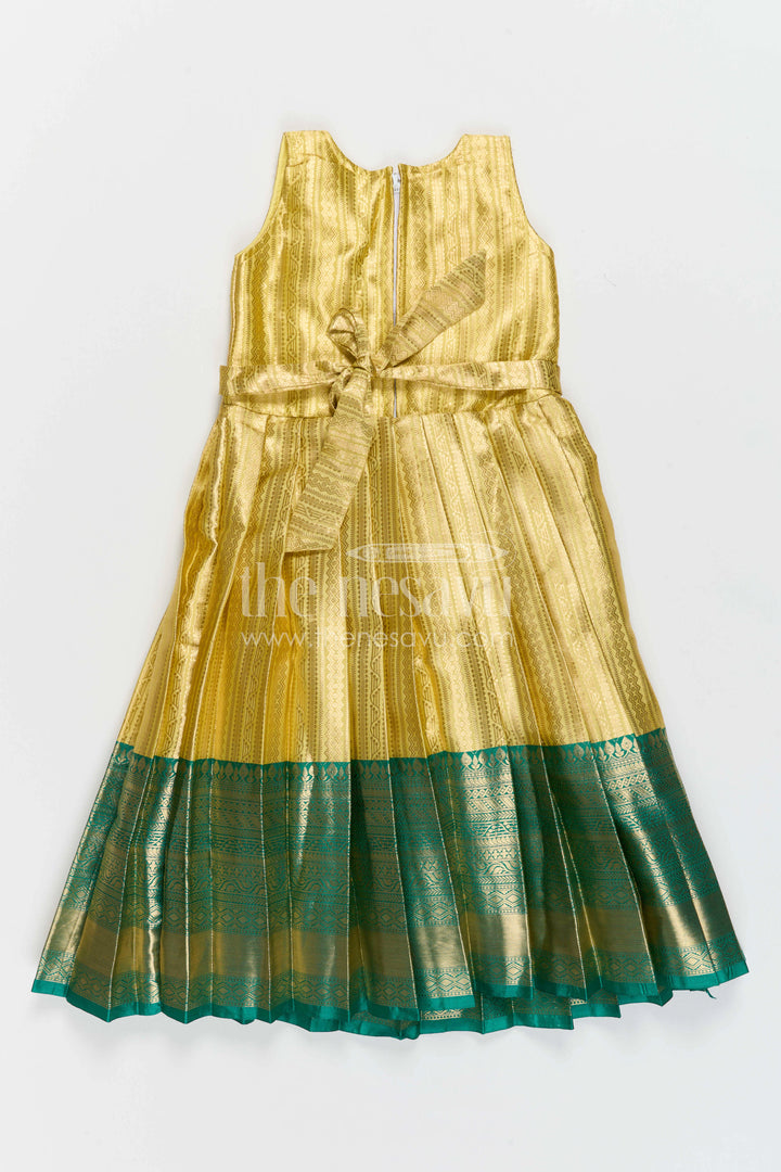 Girls Silk Gown for Festive Functions and Family Photoshoots