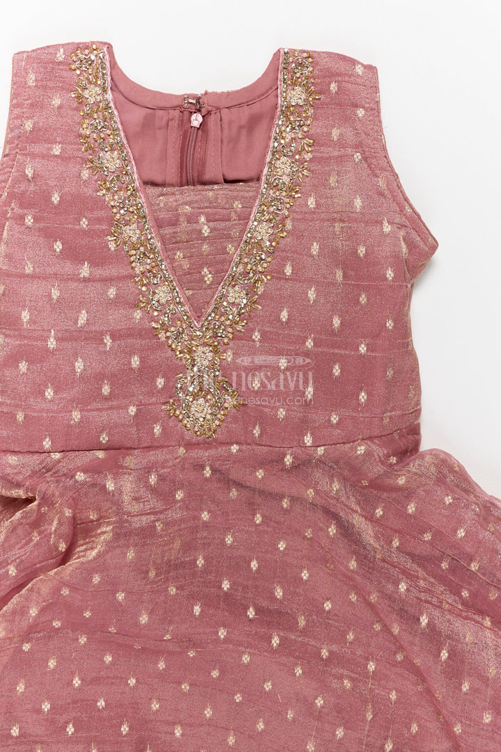 Party Wear Gown for Girls in Pink for Wedding Moments