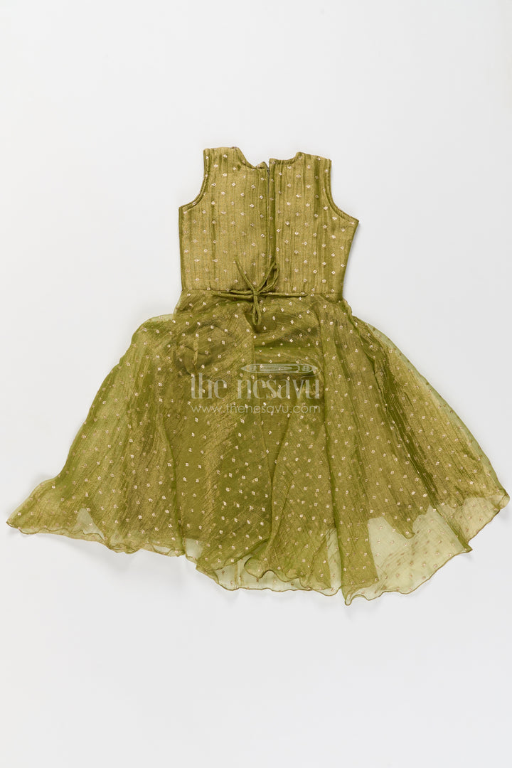 Party Wear Silk Gown with Woven Texture for Festive Occasions
