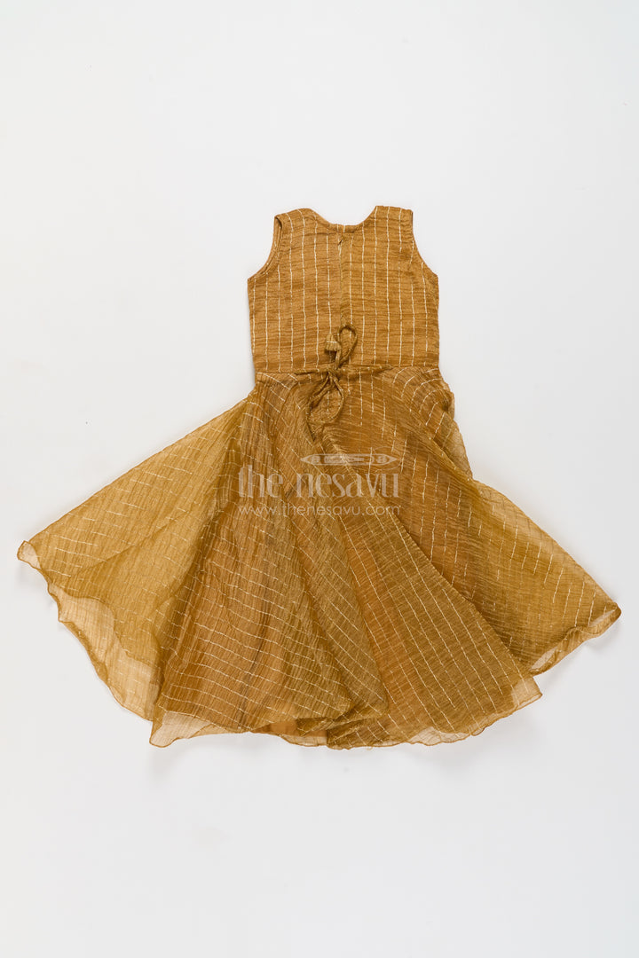 Party Wear Gown for Girls with Thread Embroidery for Festive Occasions