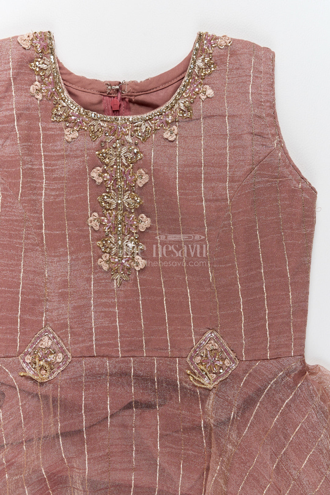 Party Wear Gown for Girls in Pink with an Occasion Ready Finish