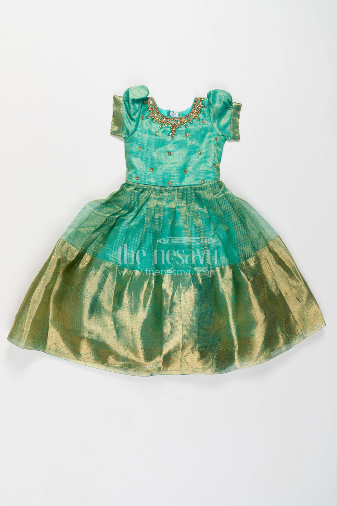 Ethnic Gown for Girls in Multicolor for Celebrations and Photos