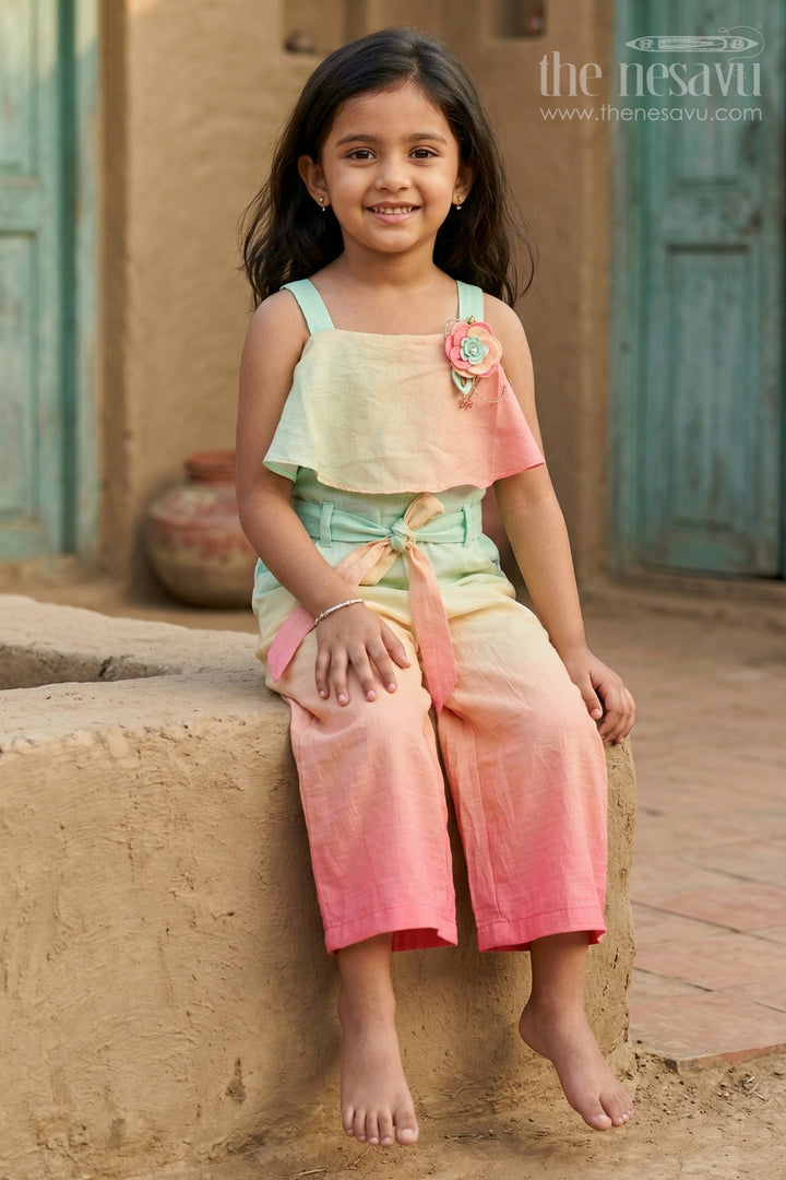 Girls Cotton Co Ord Set for Summer Outings and Casual Dress