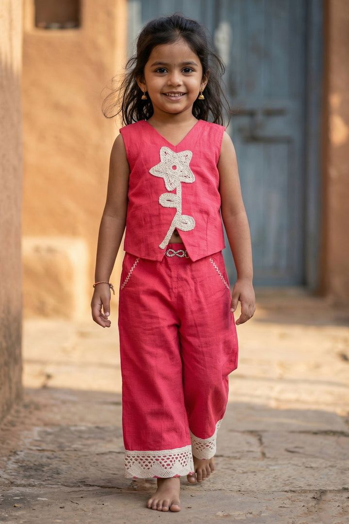 Girls Festive Sharara Set for Traditional Events and Outings