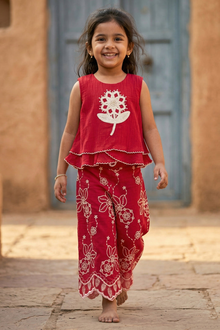 Girls Sharara Set for Festive Occasions and Traditional Wear