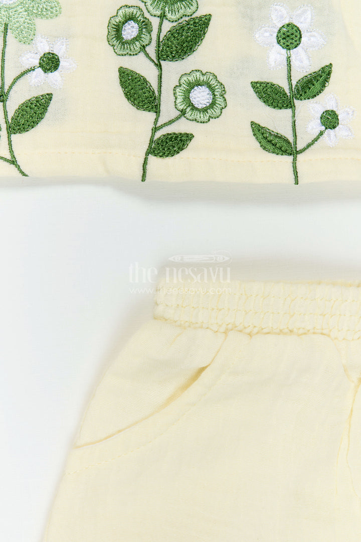 Baby Girl Muslin Outfit Set for Warm Weather and Daily Comfort