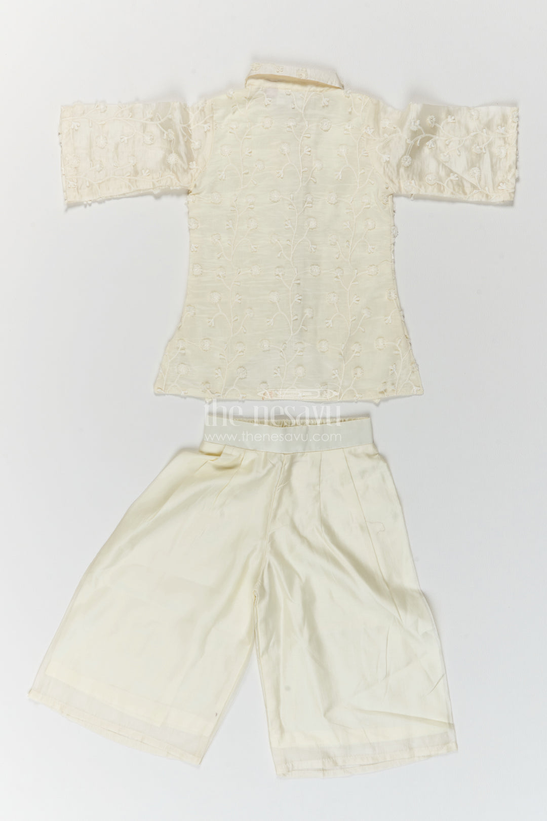Two Piece Co Ord Set for Girls in Yellow for Family Celebrations