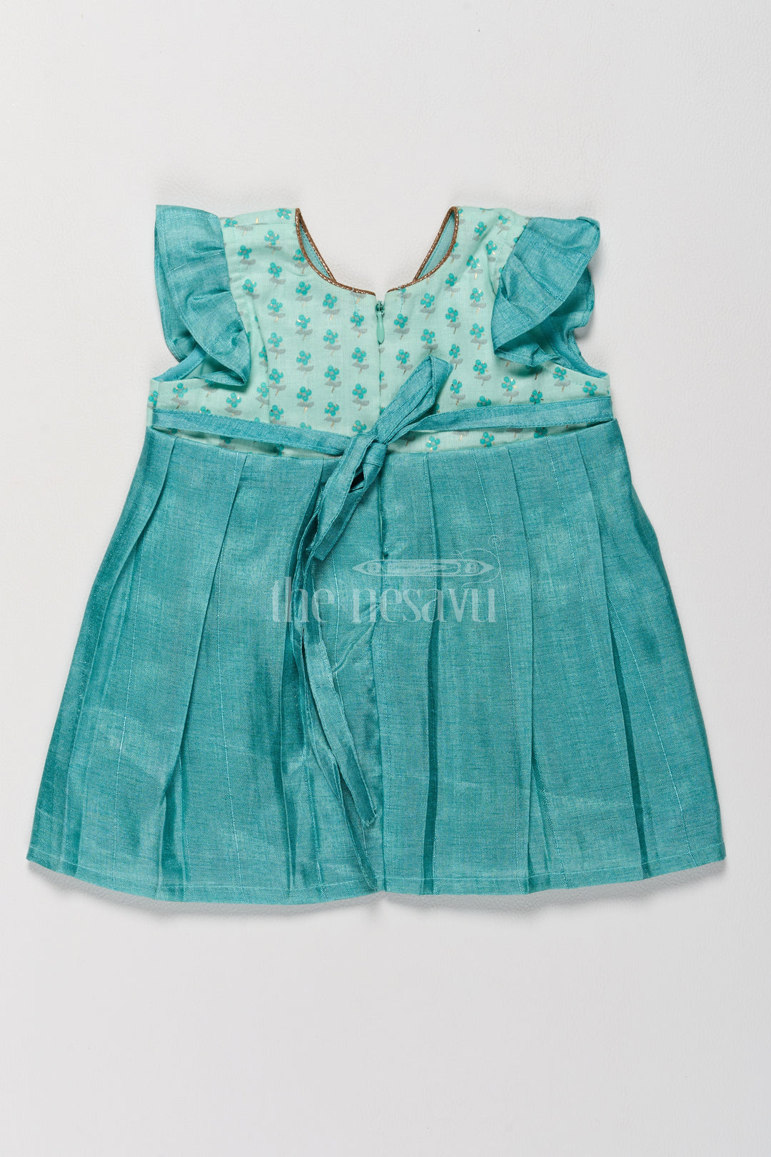 Simple Designer Frock with Elegant Cotton Base for Girls Aged 12 to 20