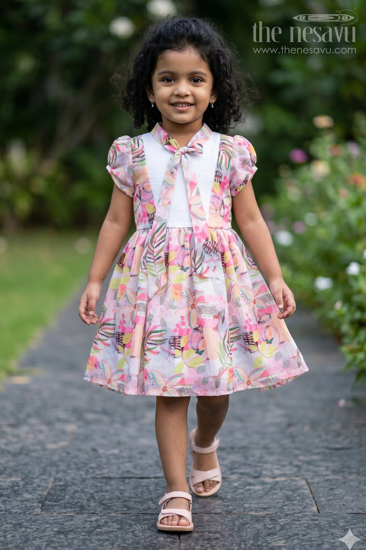 Adorable Baby Girl Floral Cotton Frockchic Party Designs