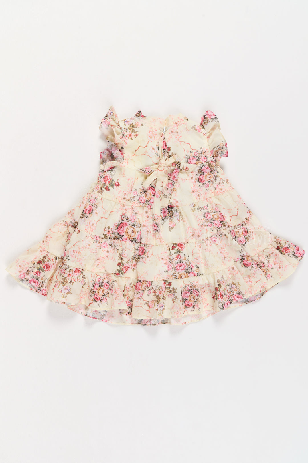 Party Frock New with Floral Prints and Ruffled Tiers for Girls