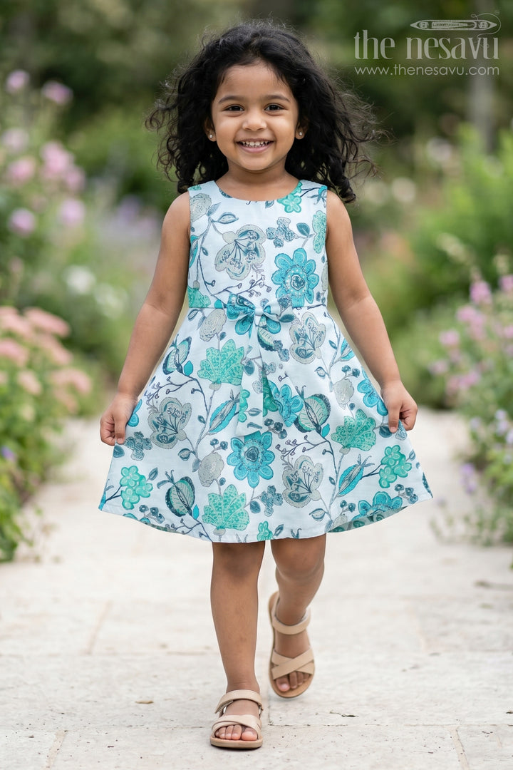 Cotton Summer Dresses for Girls with Floral Prints and Elegant Design