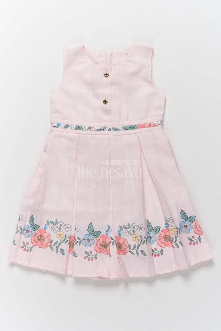 Stylish Two-Piece Girls Dress and Jacket with Floral Embroidery