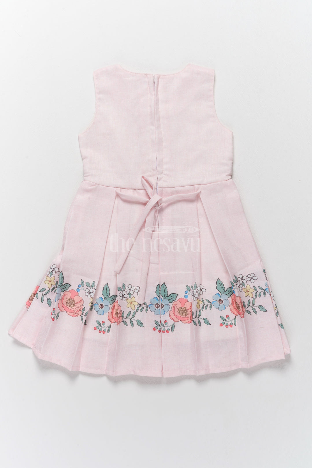 Stylish Two-Piece Girls Dress and Jacket with Floral Embroidery