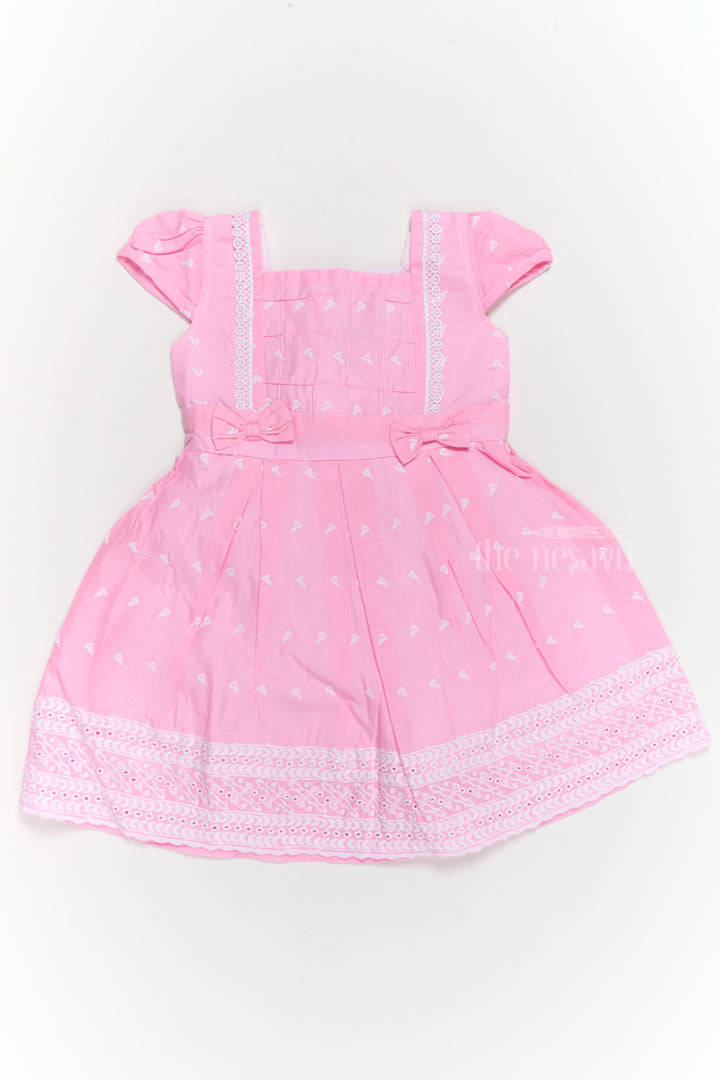 Best Cotton Dresses for Girls with Lace Trim and Bow Accents