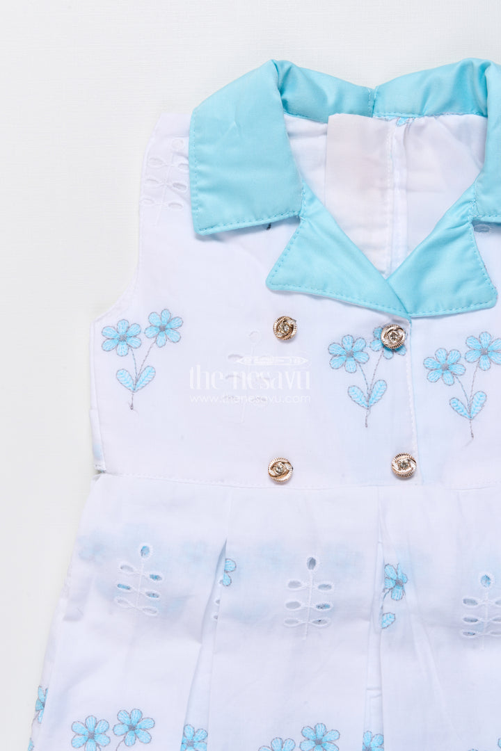Cotton Frock for Baby Girls with Embroidery for Summer Outings and Playdates