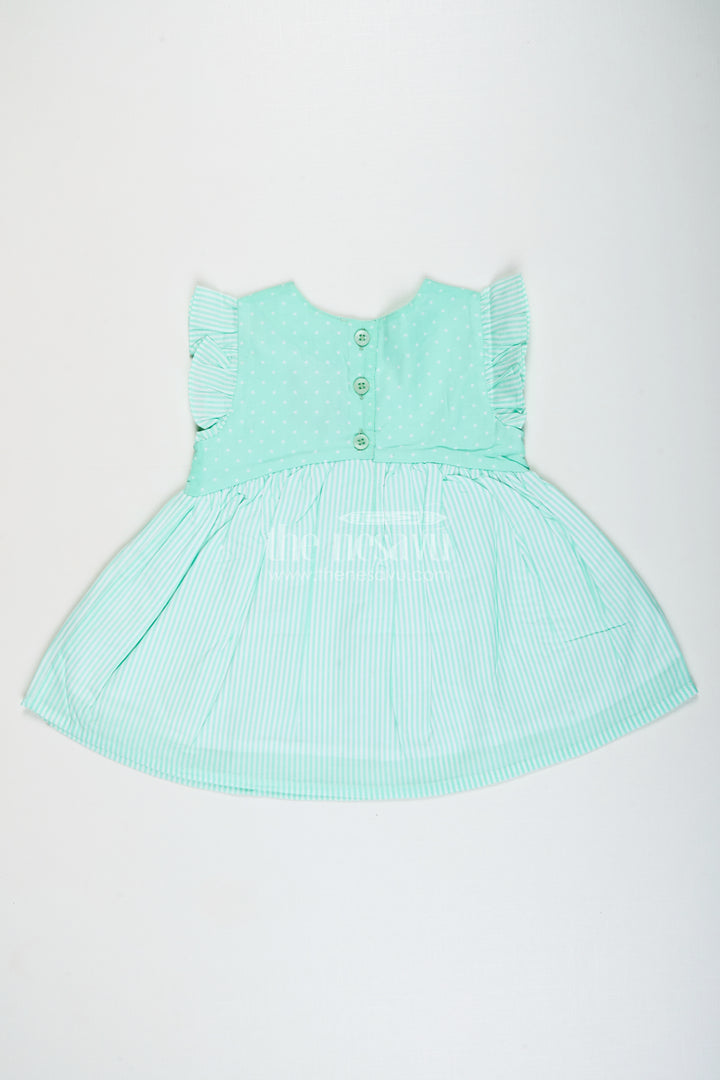 Baby Girl Cotton Frock with Bow Detail for Birthdays and Playdates
